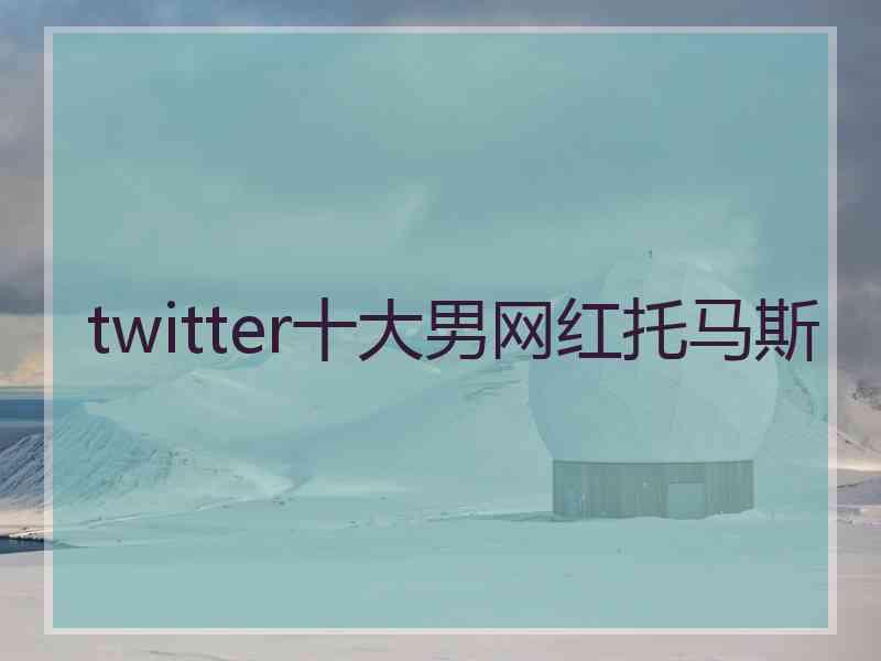 twitter十大男网红托马斯