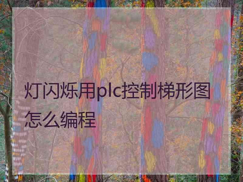 灯闪烁用plc控制梯形图怎么编程