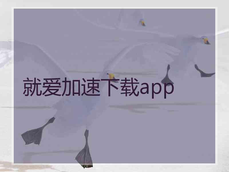 就爱加速下载app