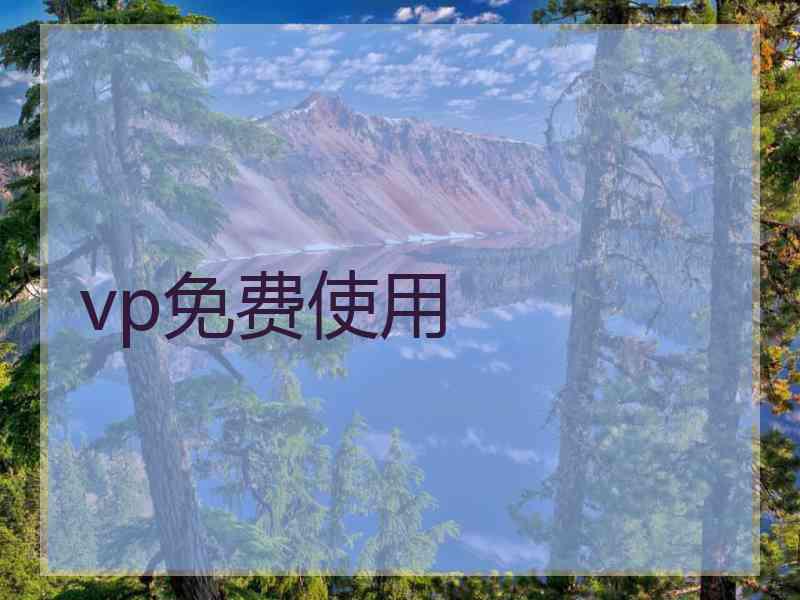 vp免费使用