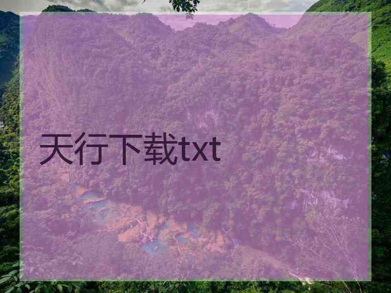 天行下载txt