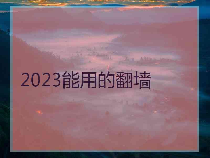 2023能用的翻墙