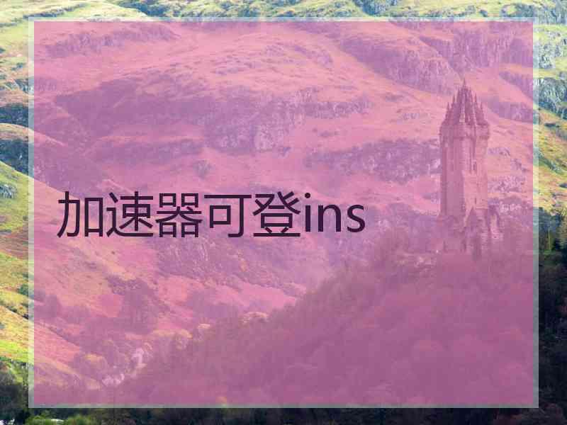 加速器可登ins