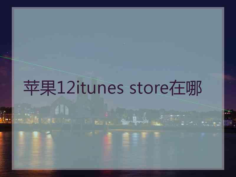 苹果12itunes store在哪