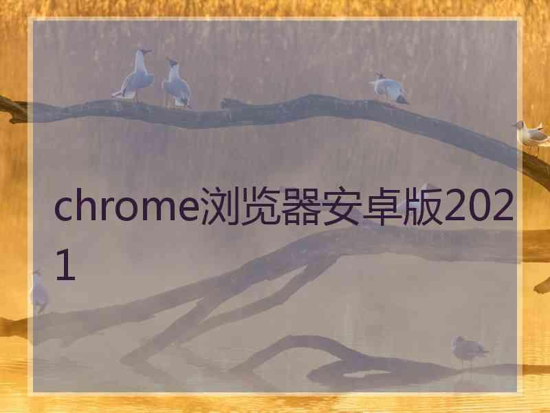 chrome浏览器安卓版2021