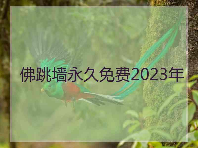 佛跳墙永久免费2023年