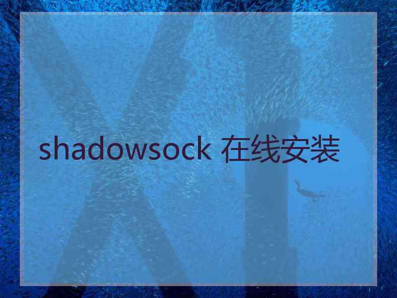 shadowsock 在线安装