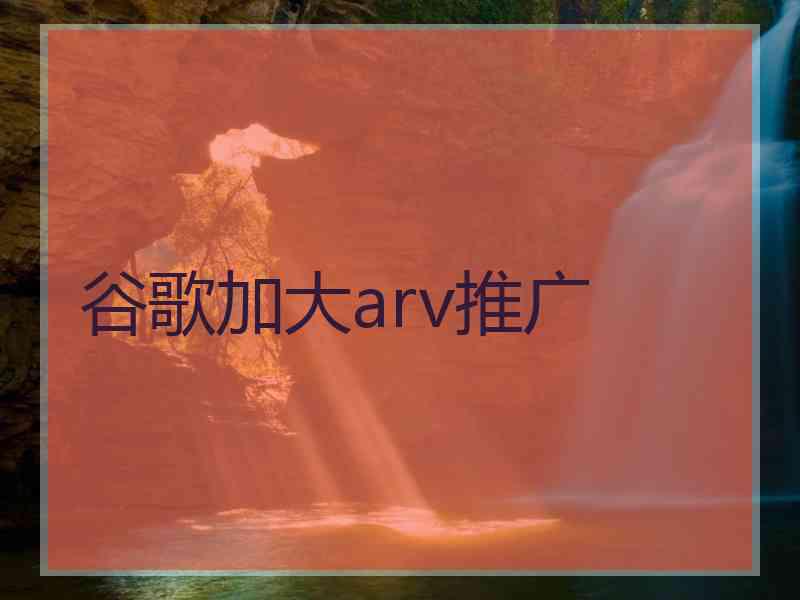 谷歌加大arv推广