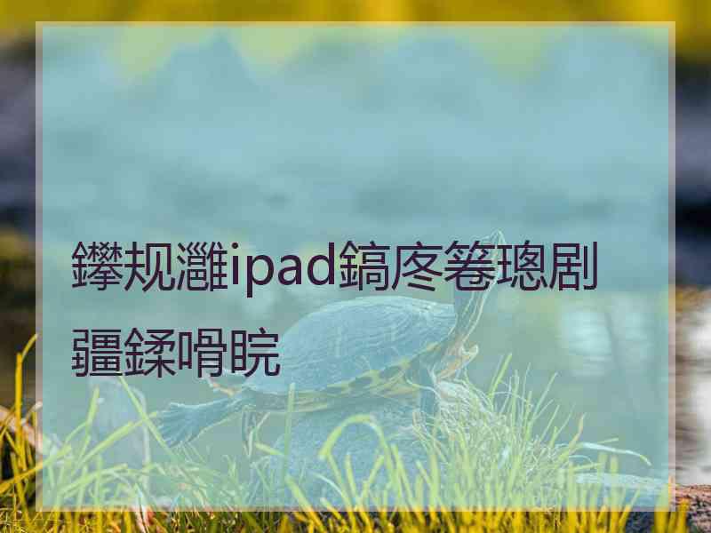 鑻规灉ipad鎬庝箞璁剧疆鍒嗗睆