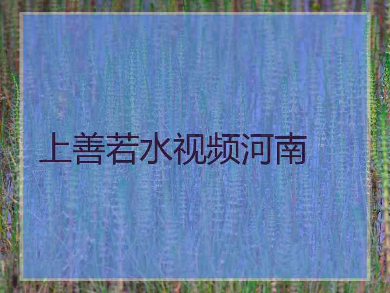 上善若水视频河南