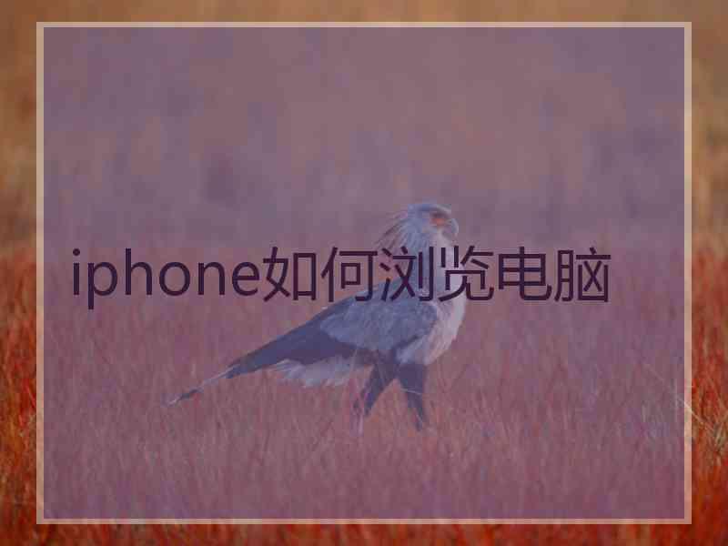 iphone如何浏览电脑