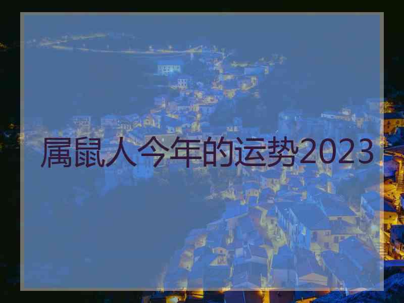 属鼠人今年的运势2023