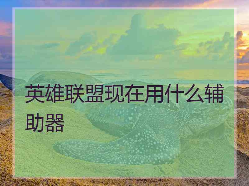 英雄联盟现在用什么辅助器