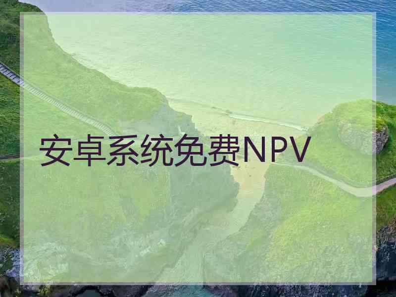 安卓系统免费NPV