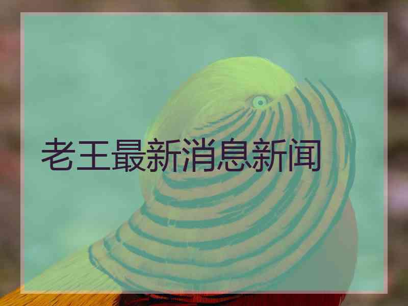 老王最新消息新闻