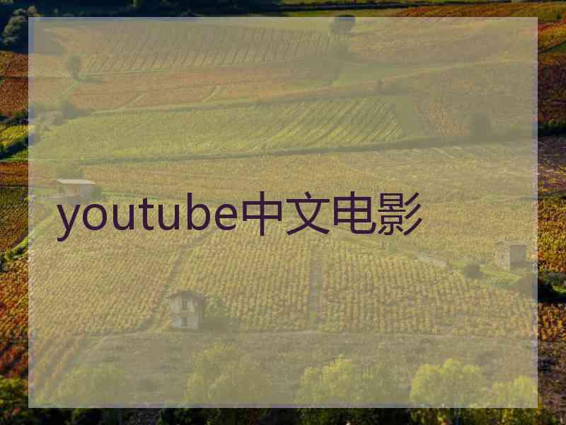 youtube中文电影