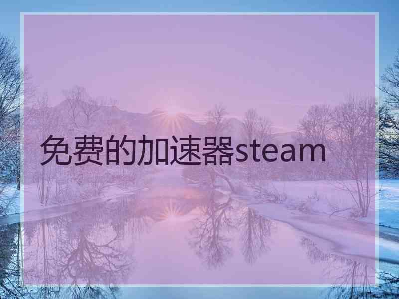 免费的加速器steam