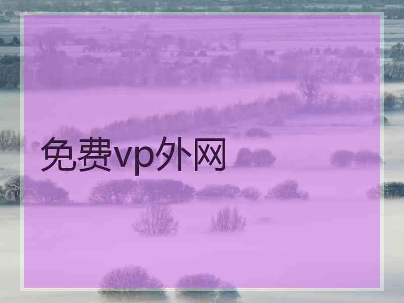 免费vp外网