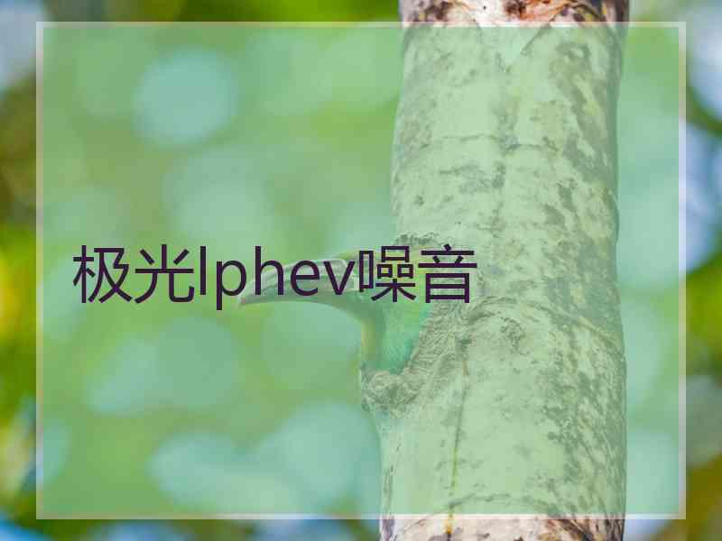 极光lphev噪音