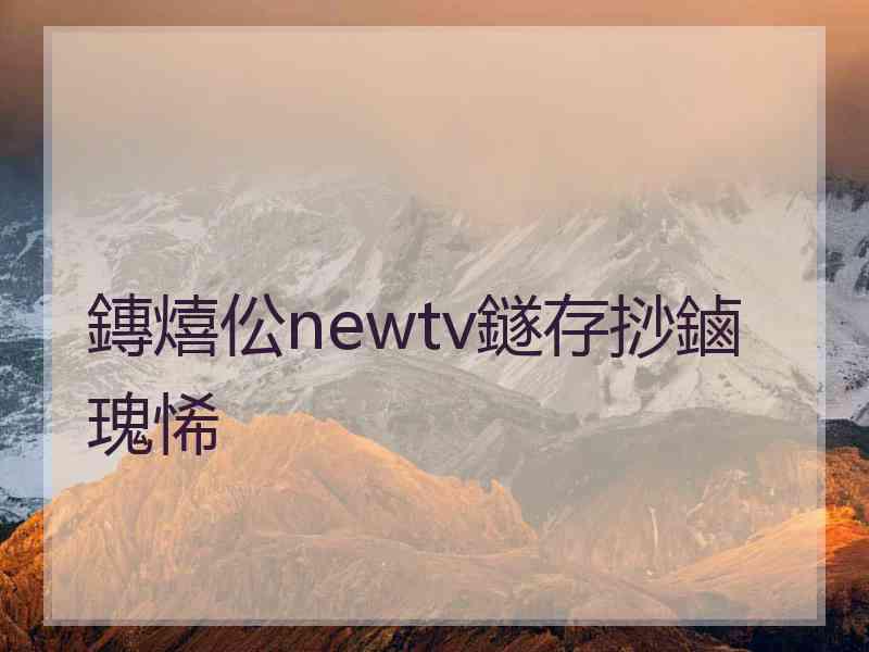 鏄熺伀newtv鐩存挱鏀瑰悕