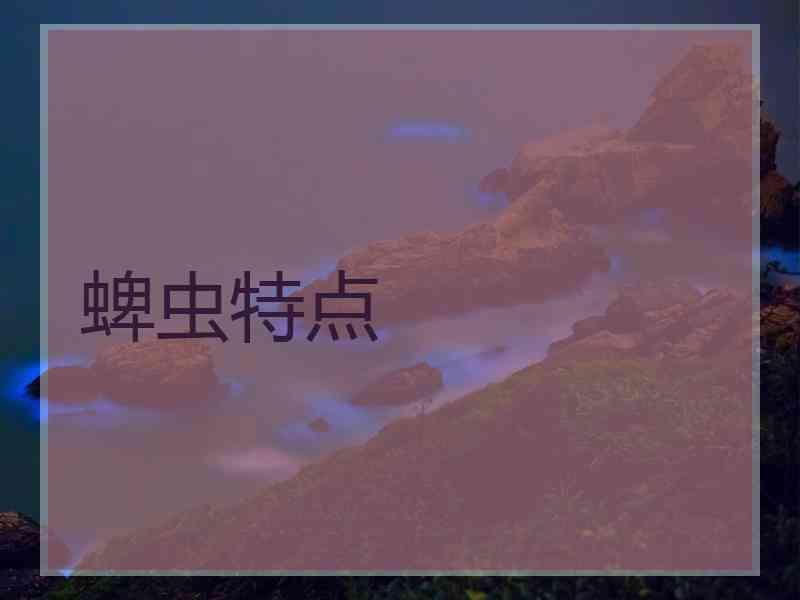 蜱虫特点