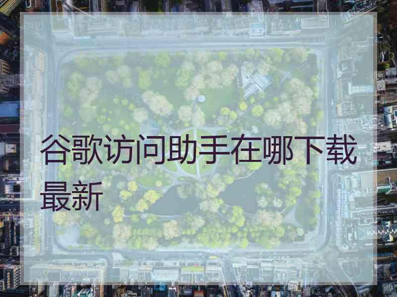 谷歌访问助手在哪下载最新