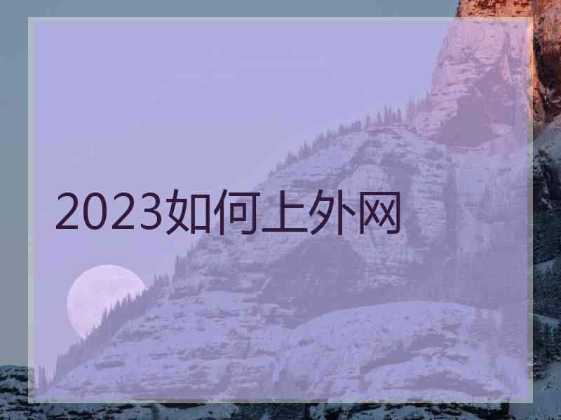 2023如何上外网