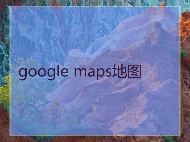 google maps地图