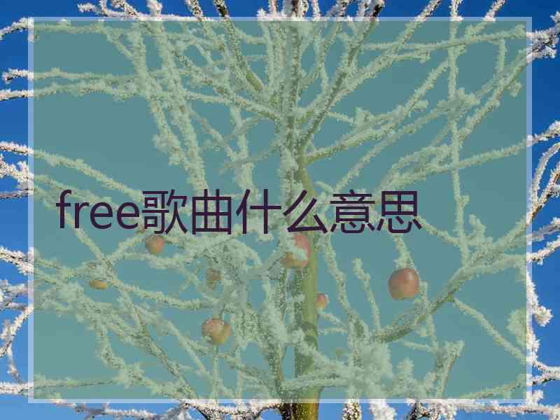 free歌曲什么意思