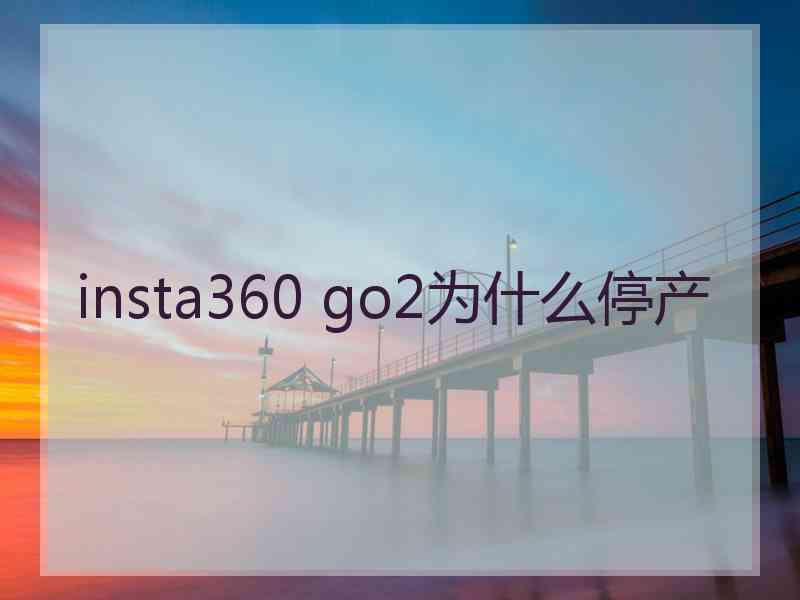 insta360 go2为什么停产