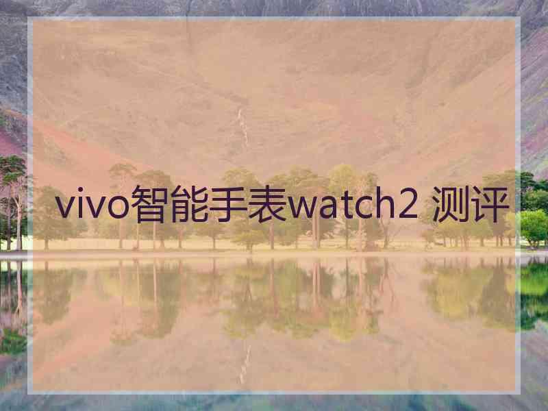 vivo智能手表watch2 测评