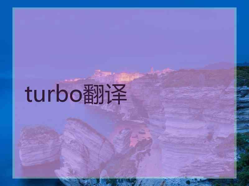 turbo翻译