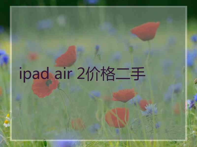 ipad air 2价格二手