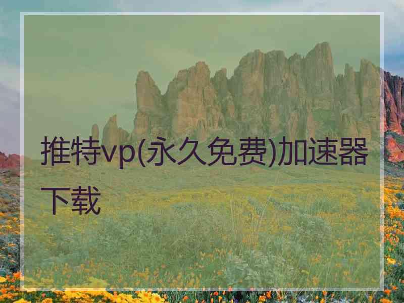 推特vp(永久免费)加速器下载