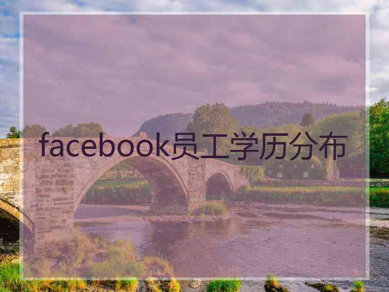 facebook员工学历分布