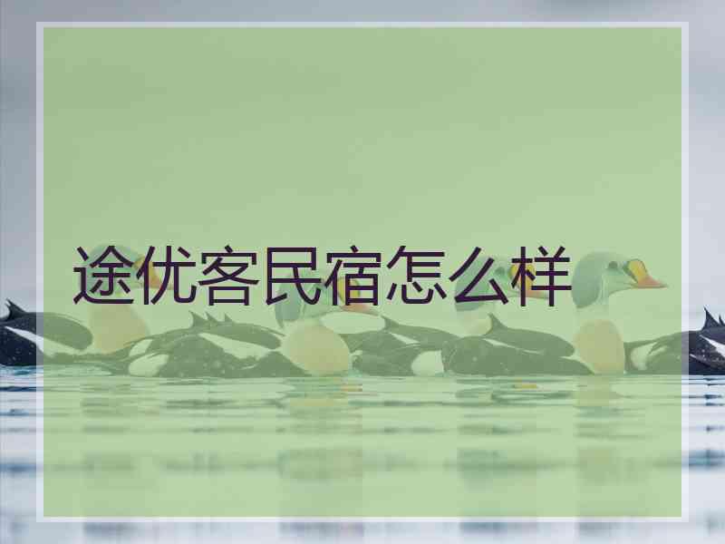 途优客民宿怎么样