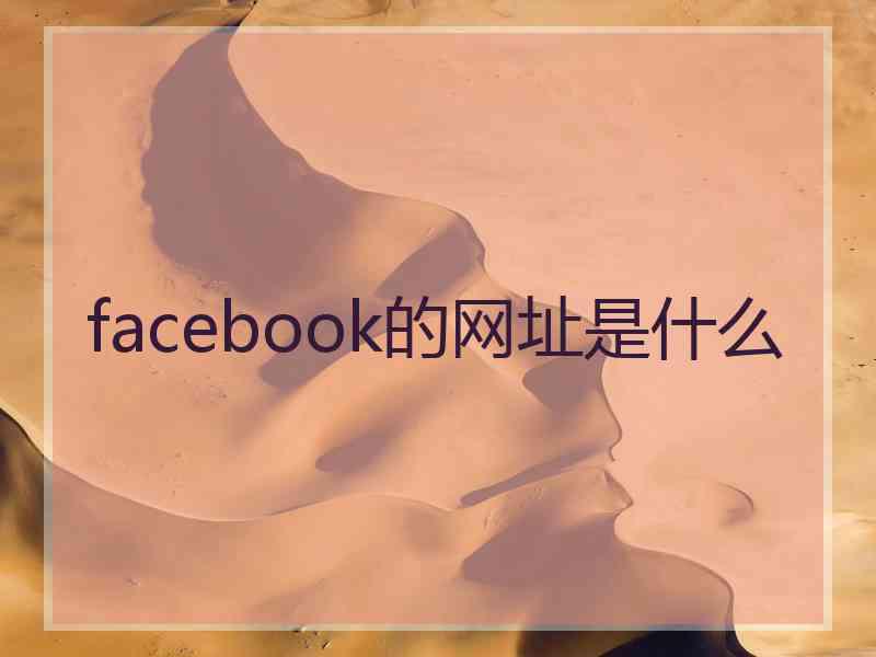 facebook的网址是什么