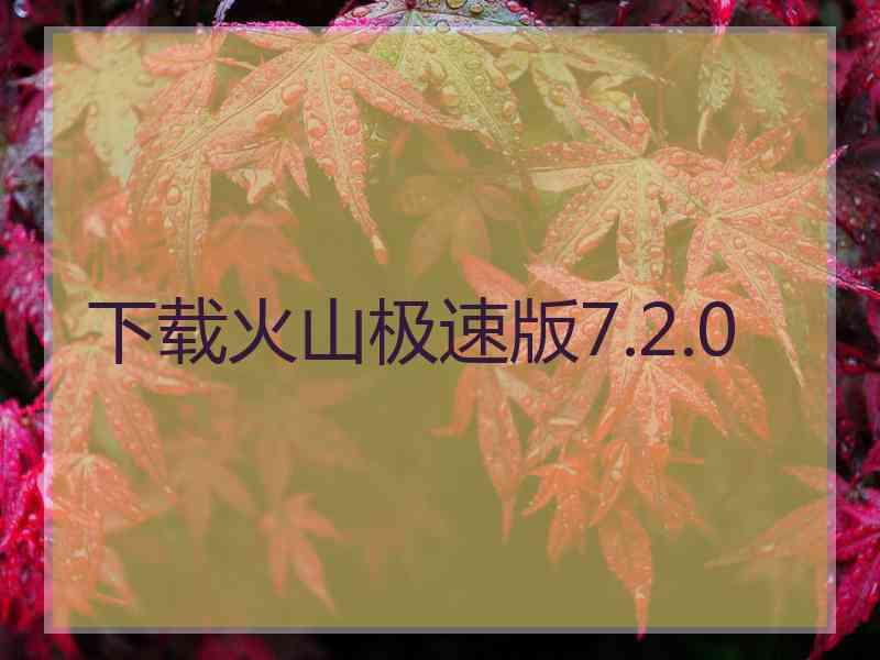 下载火山极速版7.2.0