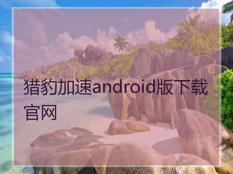 猎豹加速android版下载官网