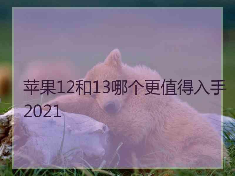 苹果12和13哪个更值得入手2021