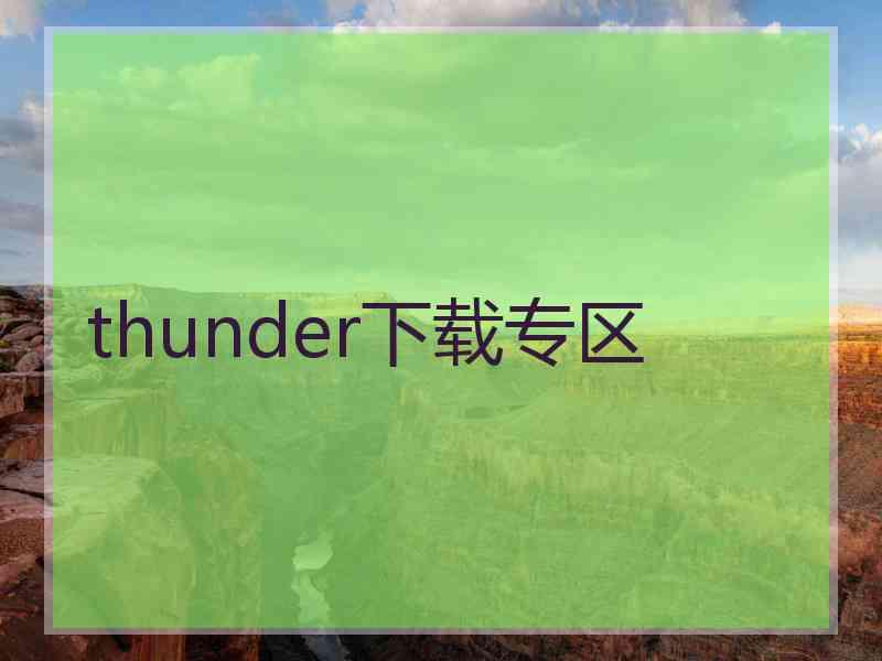 thunder下载专区