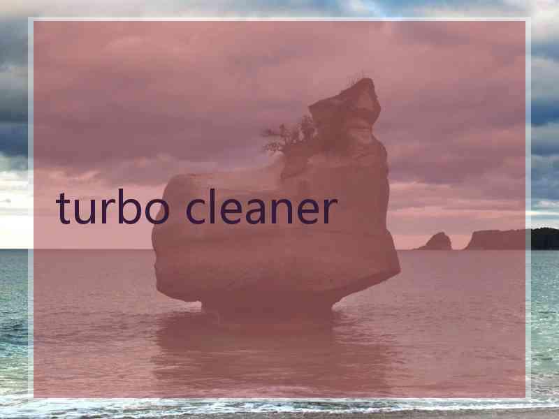 turbo cleaner