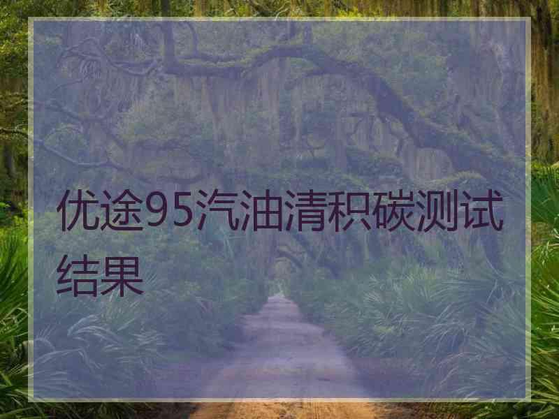 优途95汽油清积碳测试结果