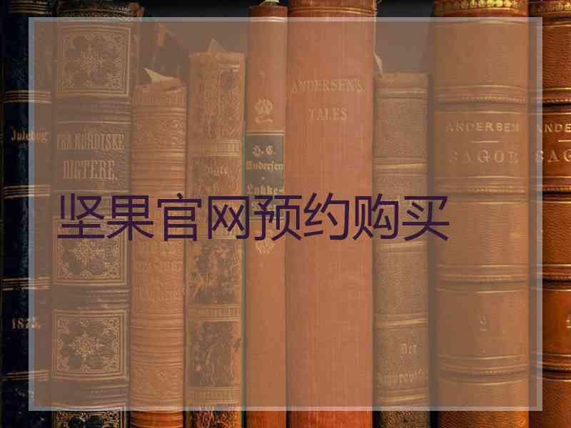 坚果官网预约购买