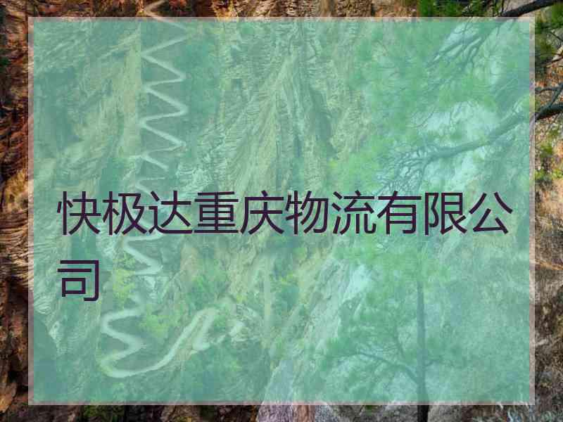 快极达重庆物流有限公司