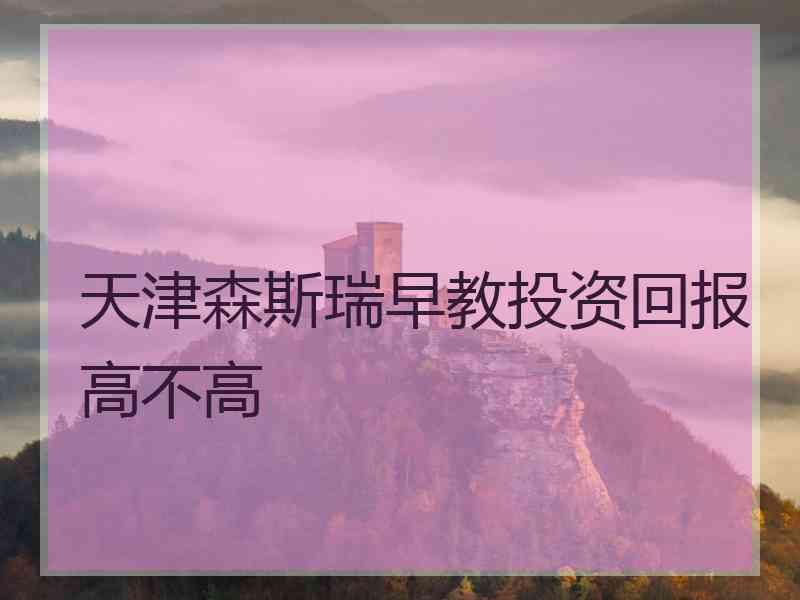 天津森斯瑞早教投资回报高不高