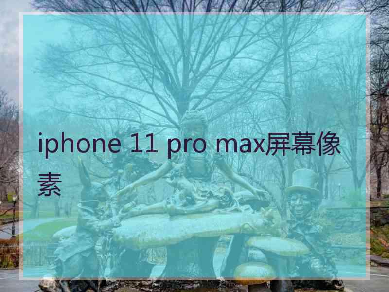 iphone 11 pro max屏幕像素