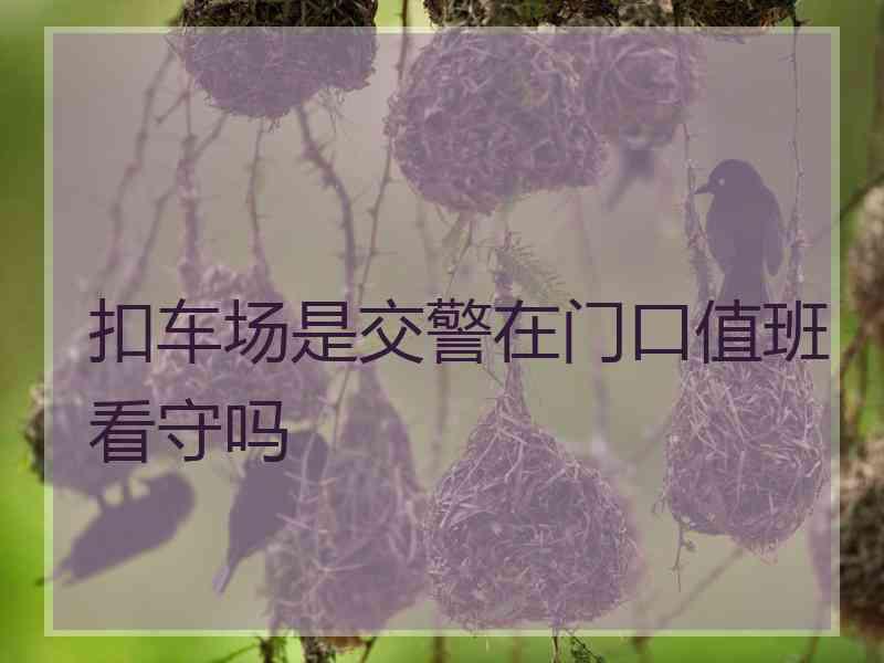 扣车场是交警在门口值班看守吗