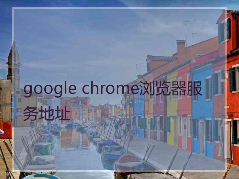 google chrome浏览器服务地址