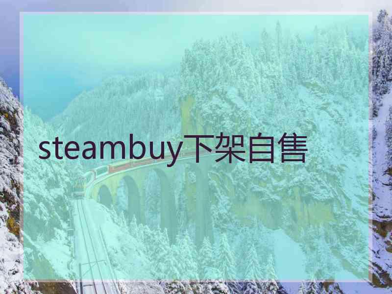 steambuy下架自售